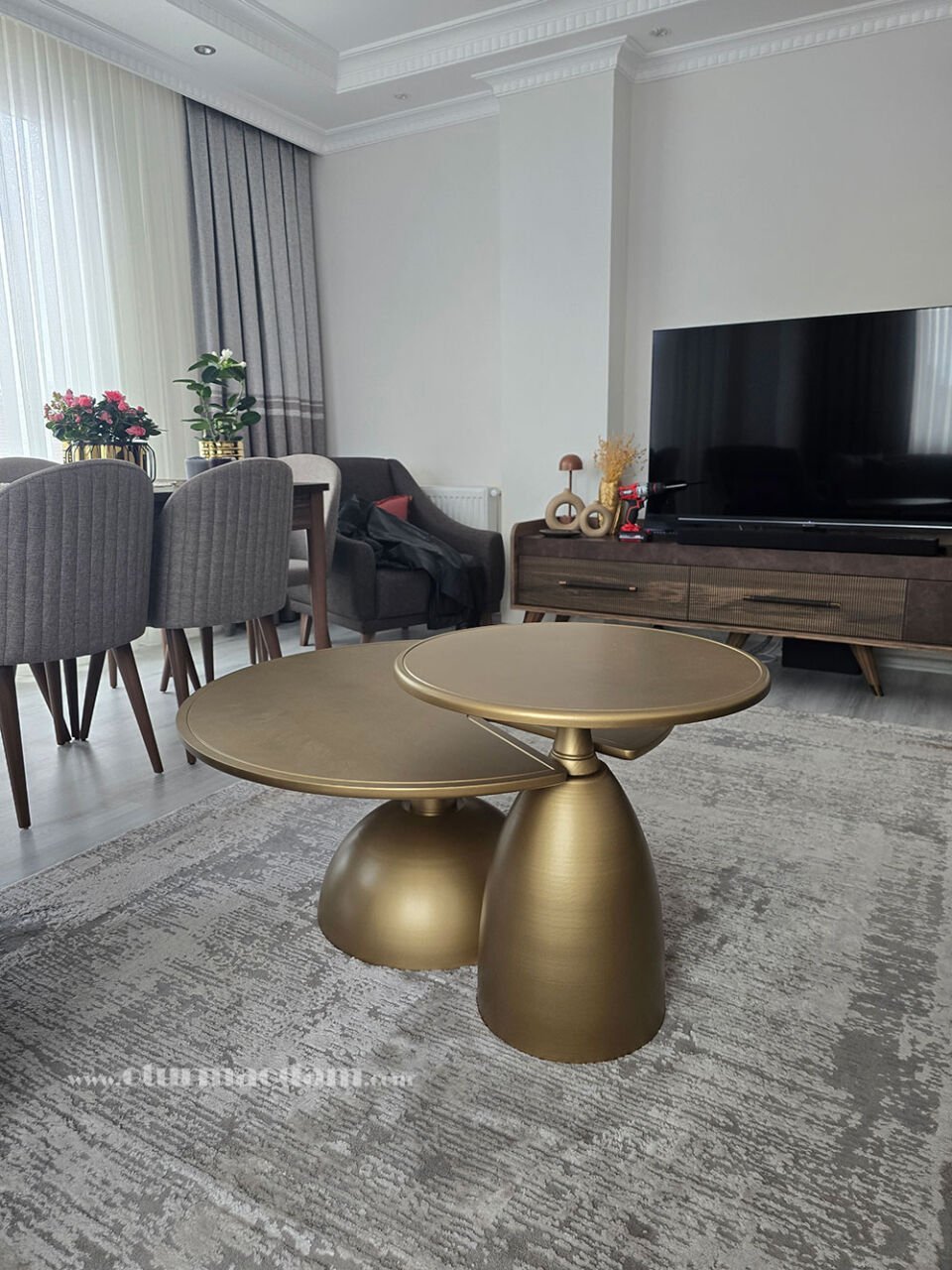 Pirinç İkili Mantar Sehpa Kırklareli Teslimatımız