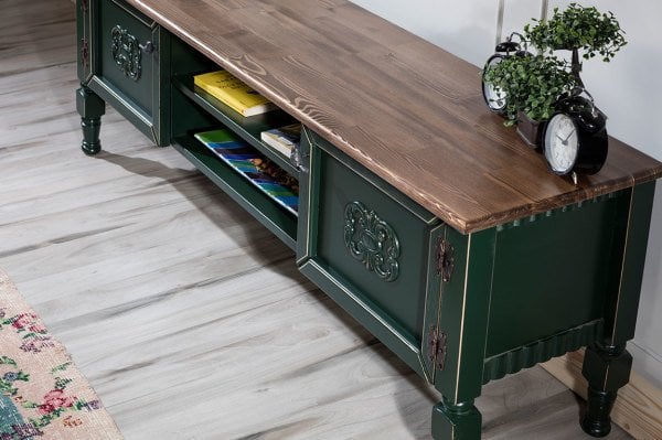 Koyu Yeşil Tv Sehpası