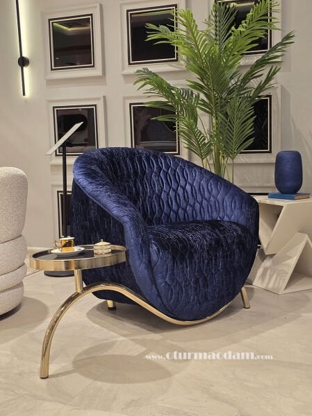 Gold Sehpalı Berjer