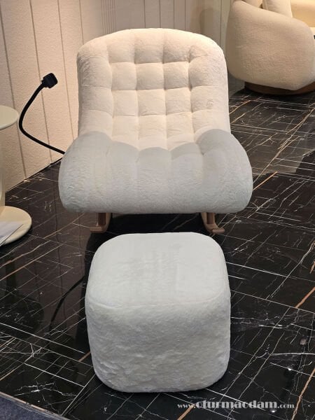 Sallanır Puflu Şezlong