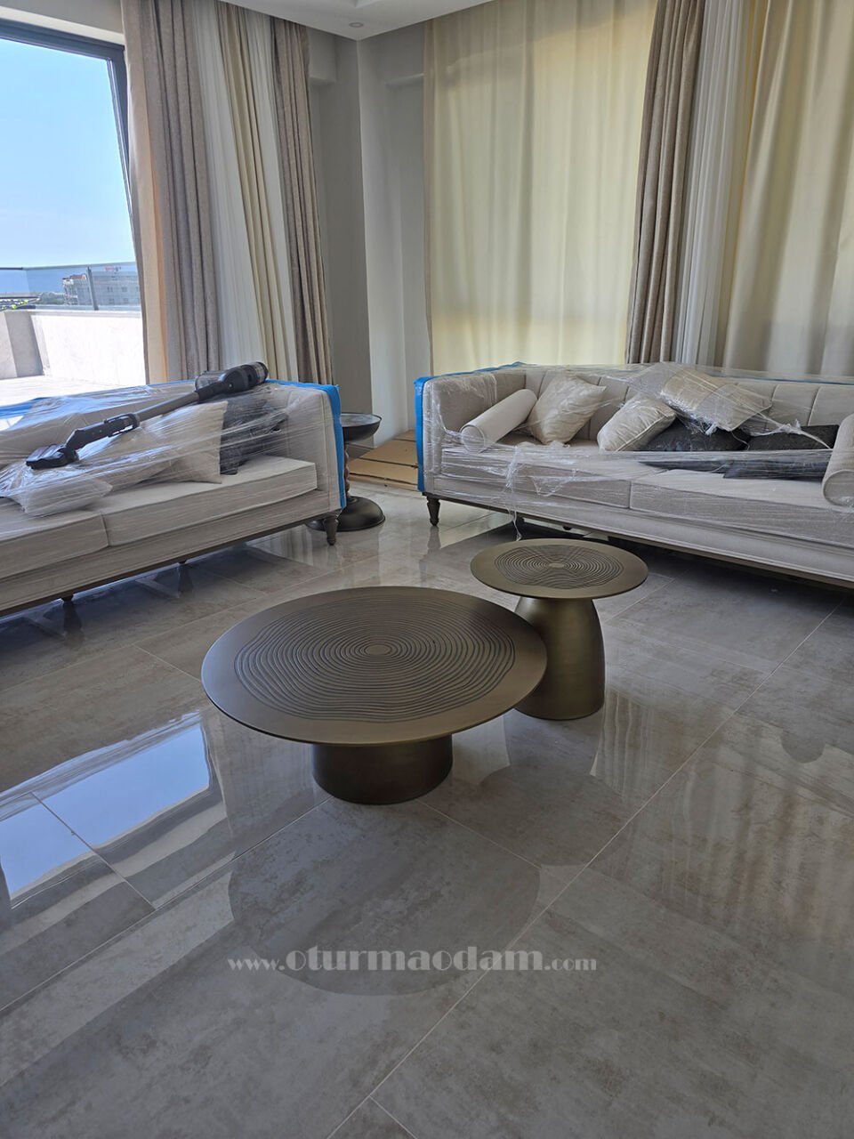 Pirinç Mantar Orta Sehpa Tuzla Teslimatımız (Gümüş Mantar)