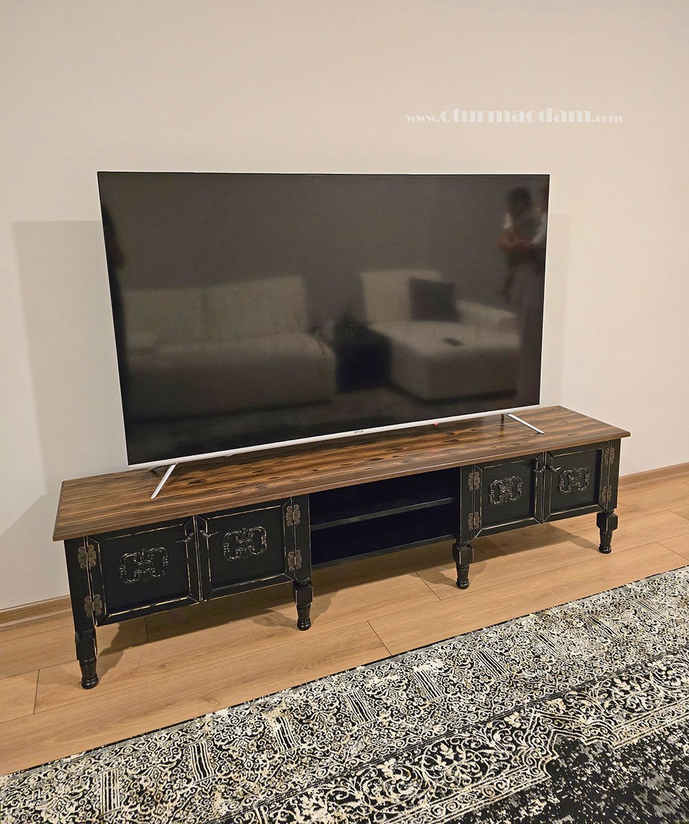 200 cm Şeker Tv ve Siyah Şeker Dresuar Nilüfer Teslimatımız