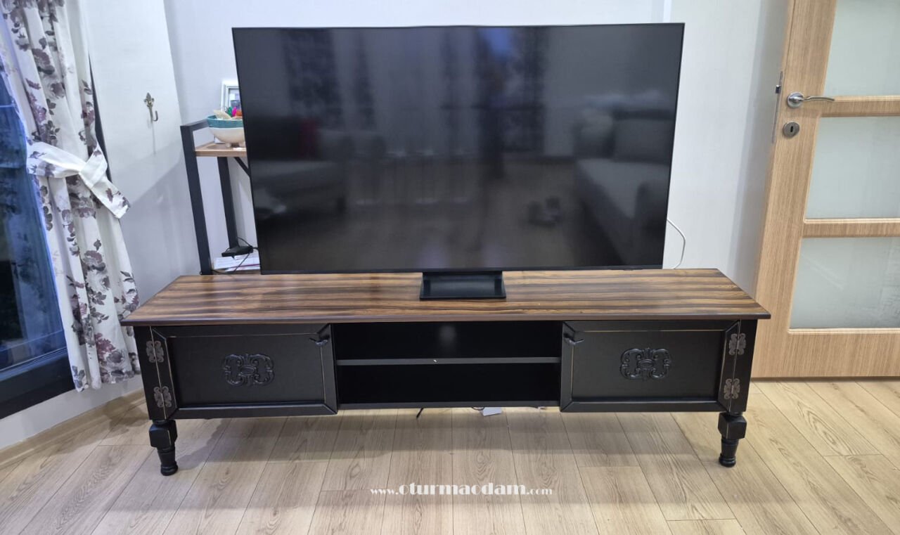180 cm Siyah Şeker Tv Sehpası İstanbul Avcılar Teslimatımız