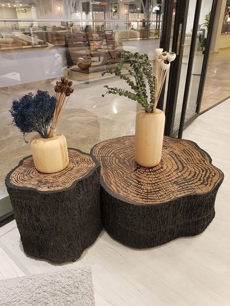 Siyah Ağaç Orta Sehpa