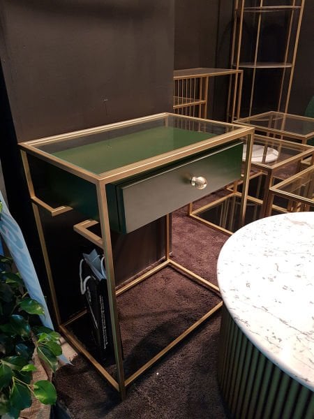 Pirinç Mis Yan Sehpa