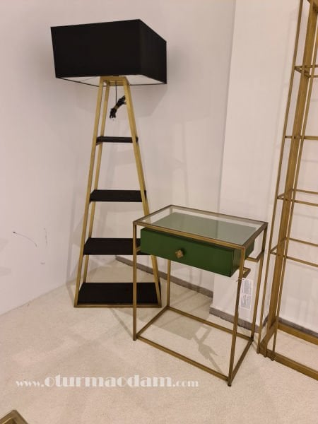 Pirinç Mis Yan Sehpa