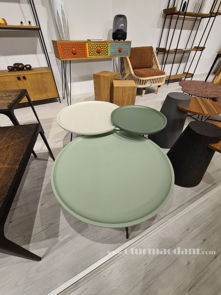 Blue Üçlü Orta Sehpa