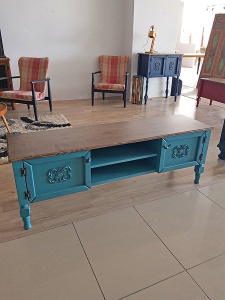 Turkuaz Şeker Tv Sehpası