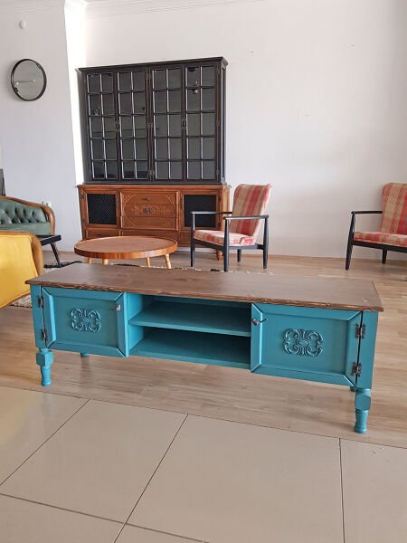 Turkuaz Şeker Tv Sehpası