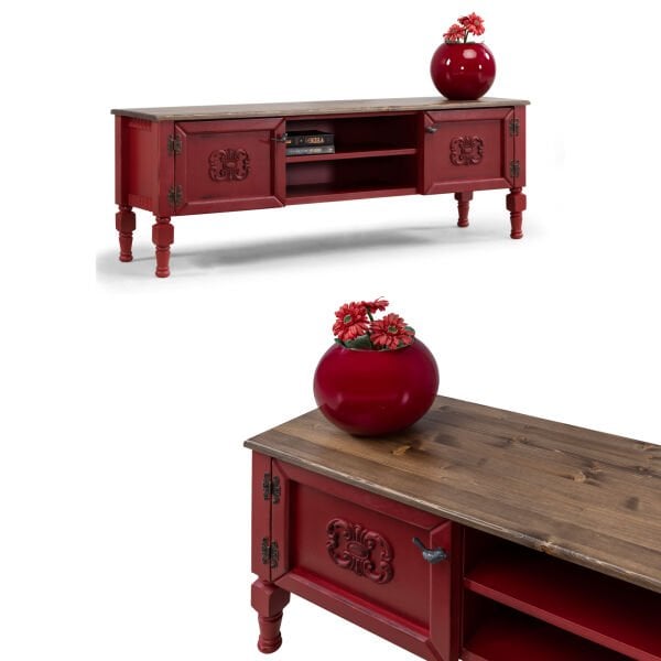 Kırmızı Şeker Tv Sehpası