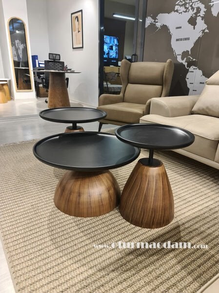 Fındık Üçlü Orta Sehpa