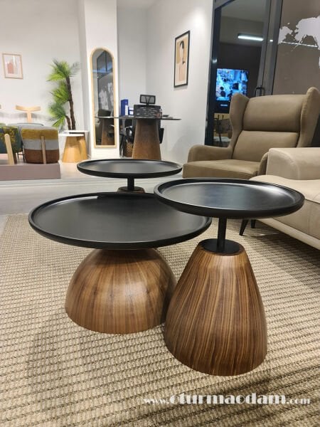 Fındık Üçlü Orta Sehpa