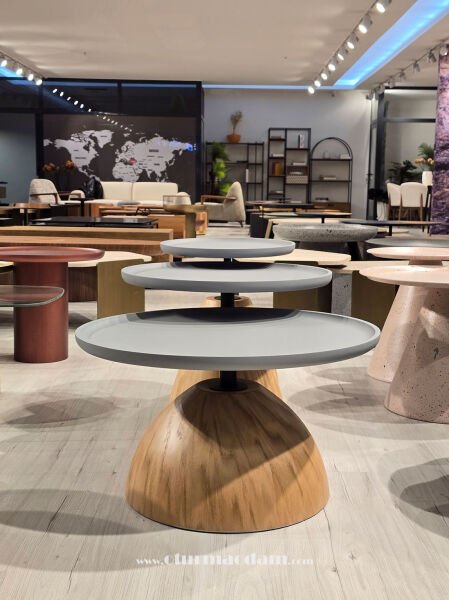 Meşe Mantar Sehpa Seti