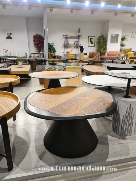 Siyah Ceviz Mantar Sehpa