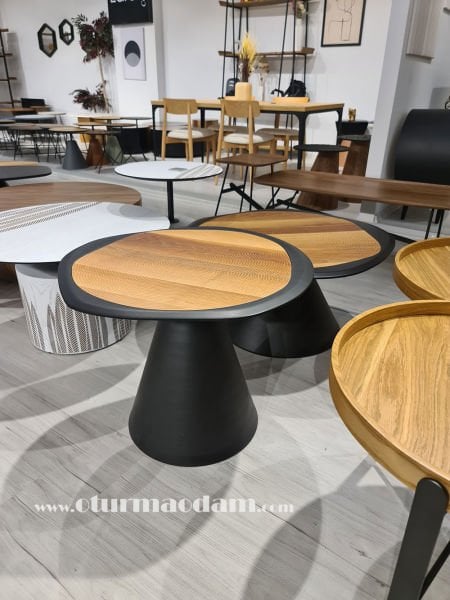 Siyah Ceviz Mantar Sehpa