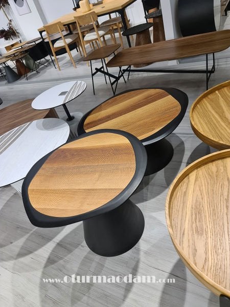 Siyah Ceviz Mantar Sehpa