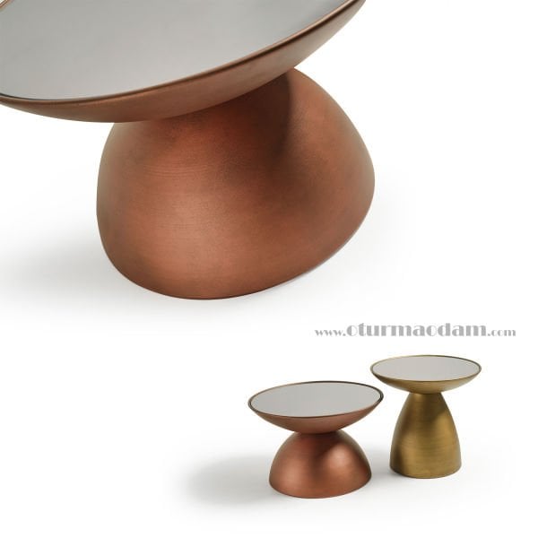 Bakır Pirinç Mantar Sehpa