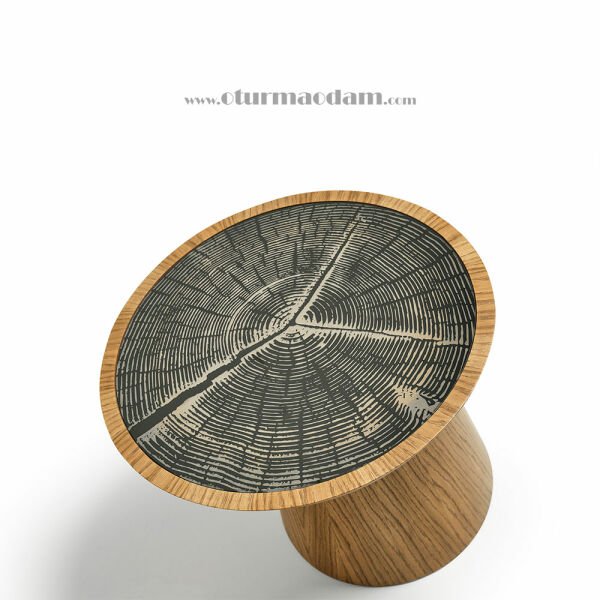 Meşe Mantar İkili Sehpa