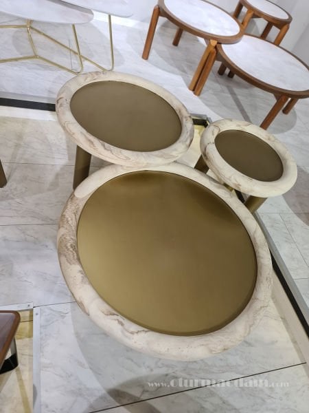 Traverten Pirinç Sehpa