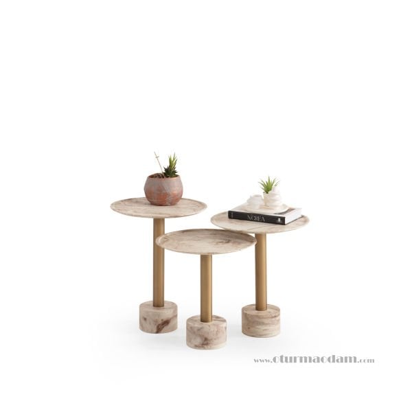 Traverten Zigon Sehpa