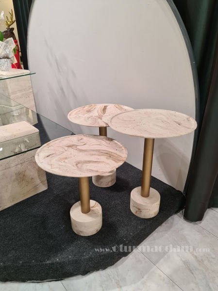 Traverten Zigon Sehpa