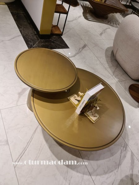 Pirinç İkili Mantar Sehpa