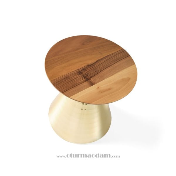 Gold Mantar Zigon Sehpa