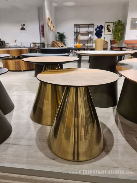 Gold Mantar Zigon Sehpa