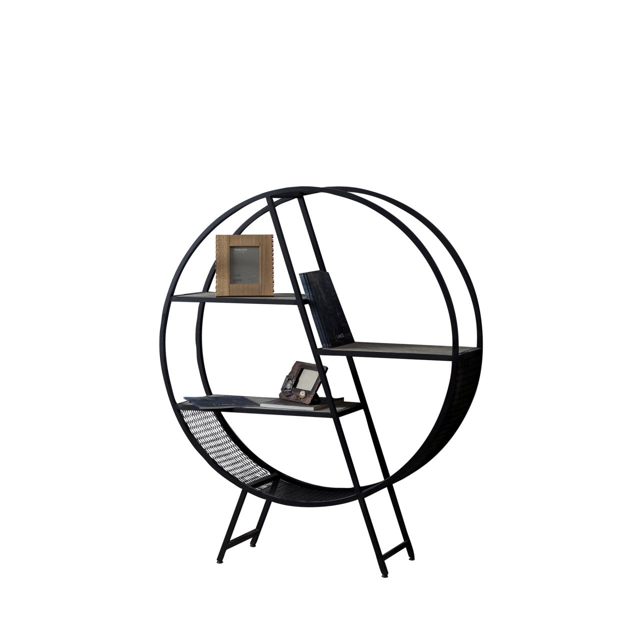 Metal Daire Kitaplık