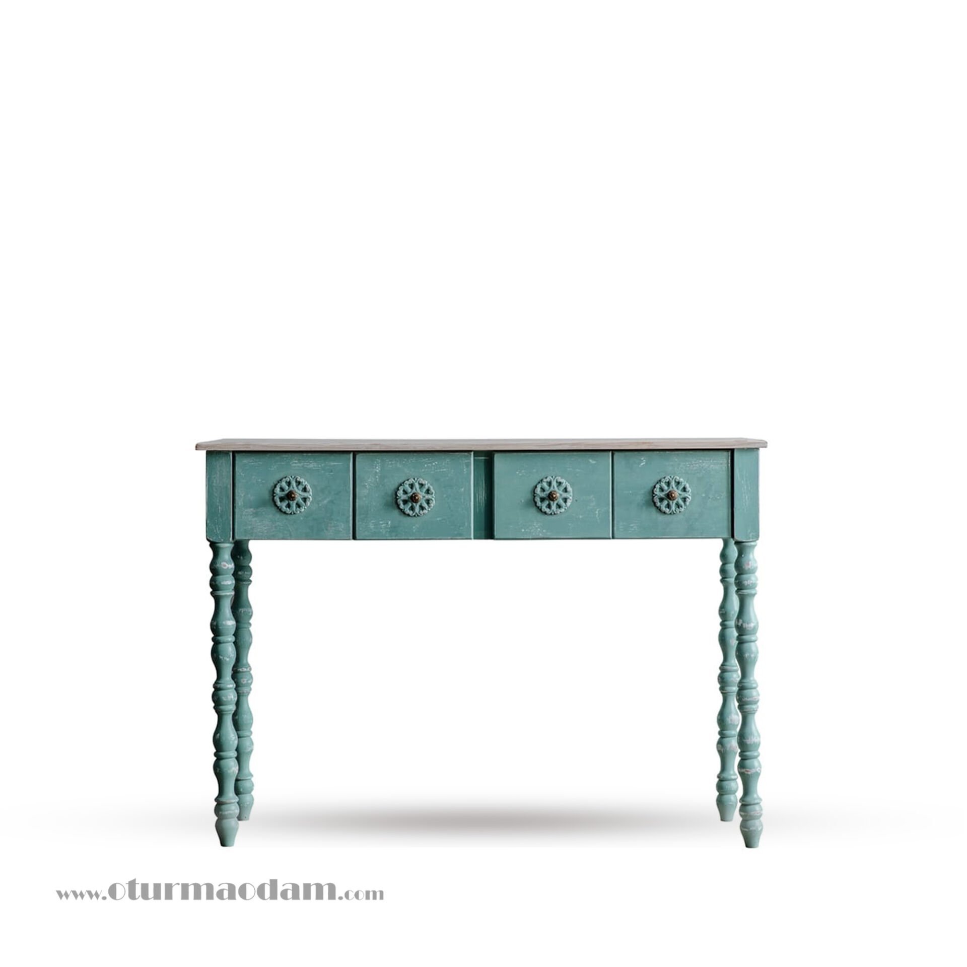 Turkuaz Salt Dresuar