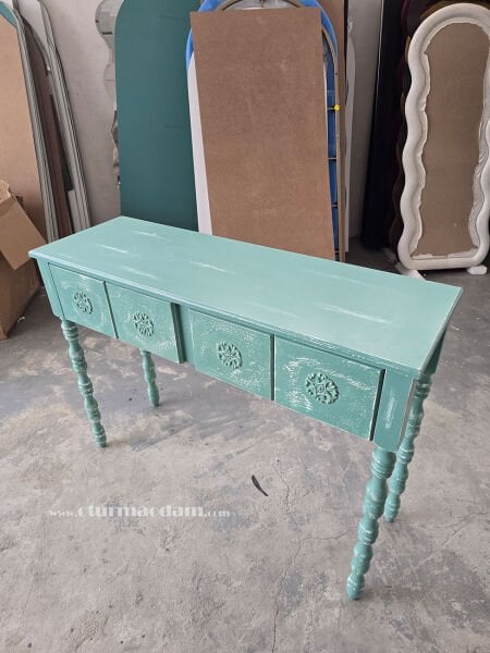 Turkuaz Salt Dresuar