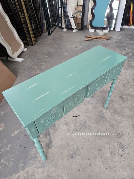 Turkuaz Salt Dresuar