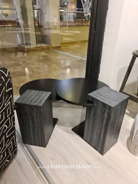 Siyah Traverten Sehpa