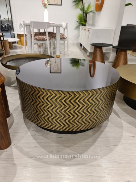 Zigzag Silindir Sehpa