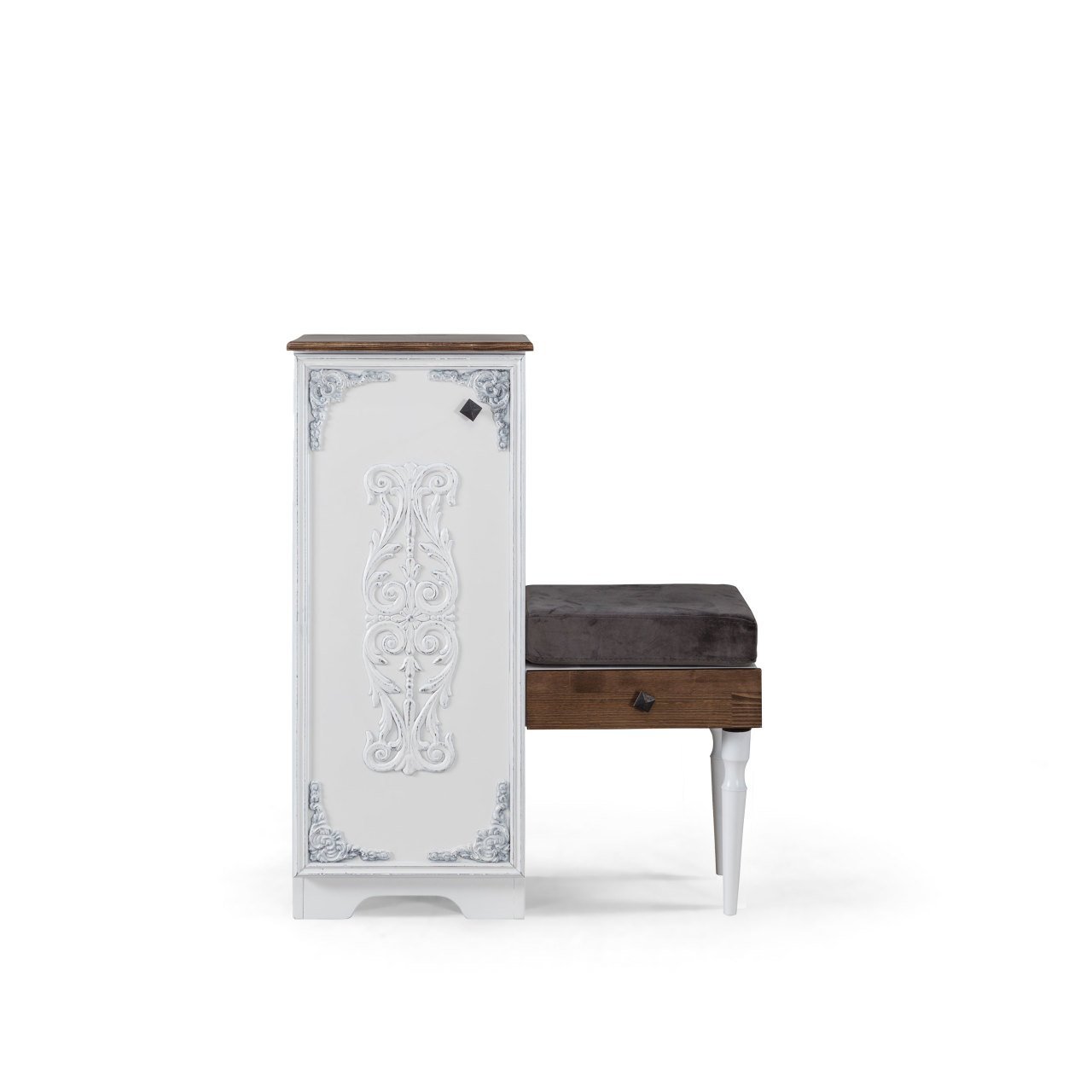 Beyaz Puflu Ayakkabılık