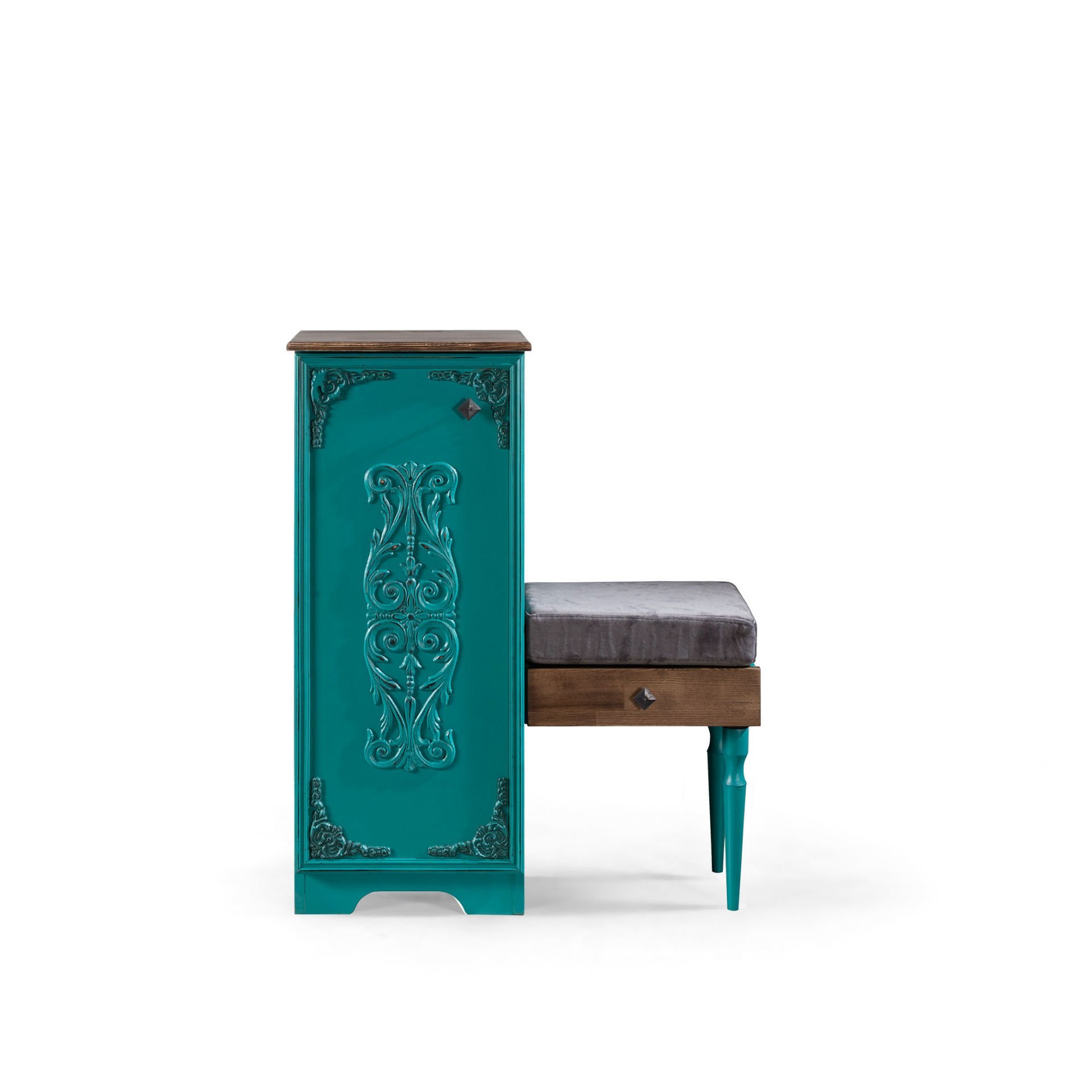 Turkuaz Puflu Ayakkabılık