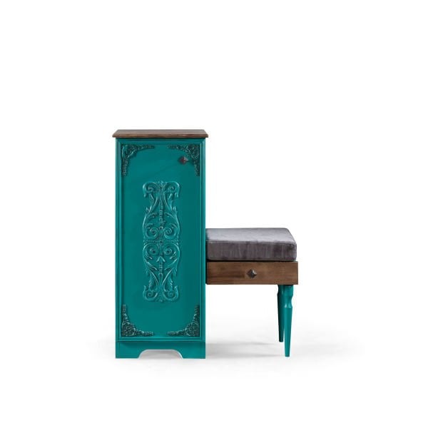 Turkuaz Puflu Ayakkabılık