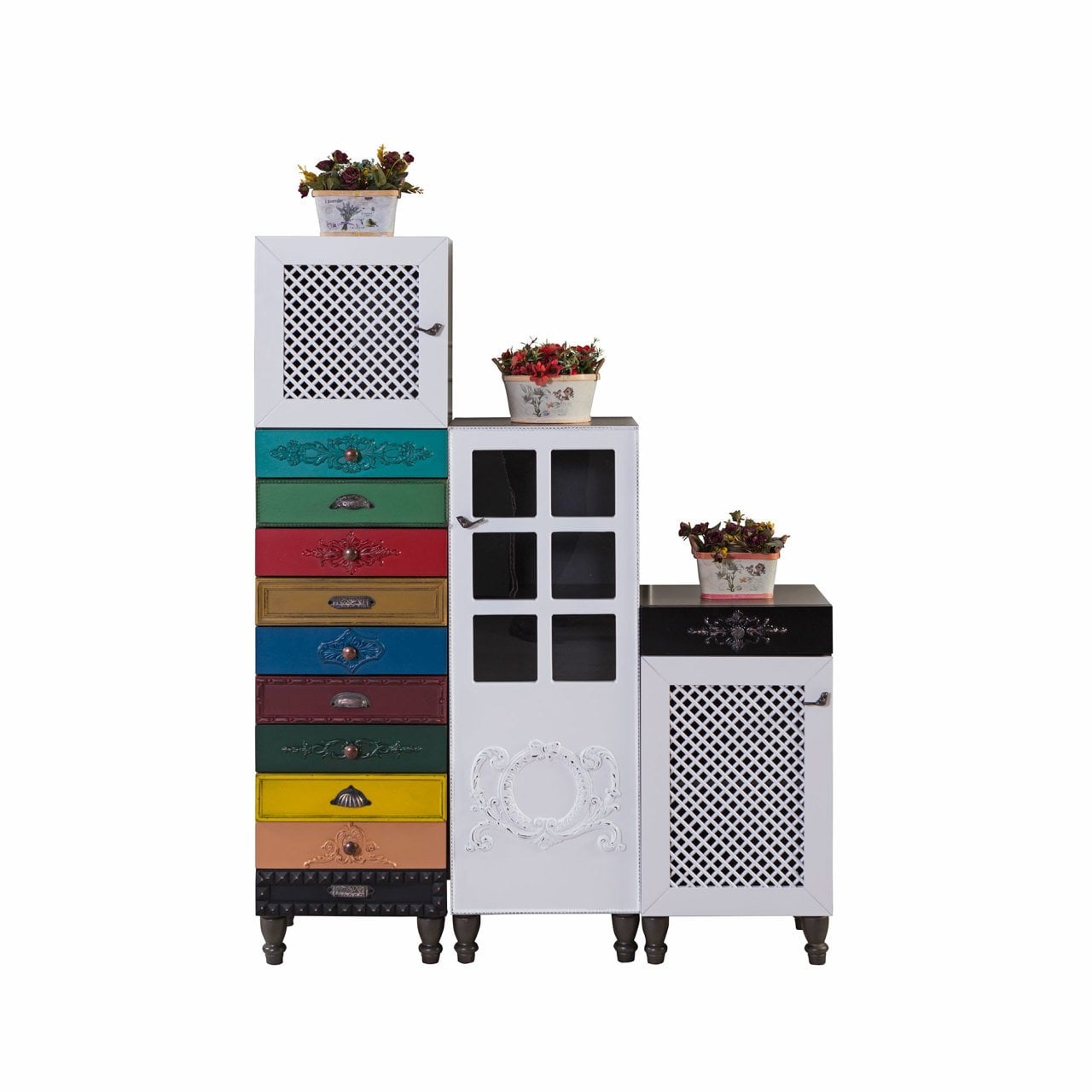 Üçlü Çok Amaçlı Dolap