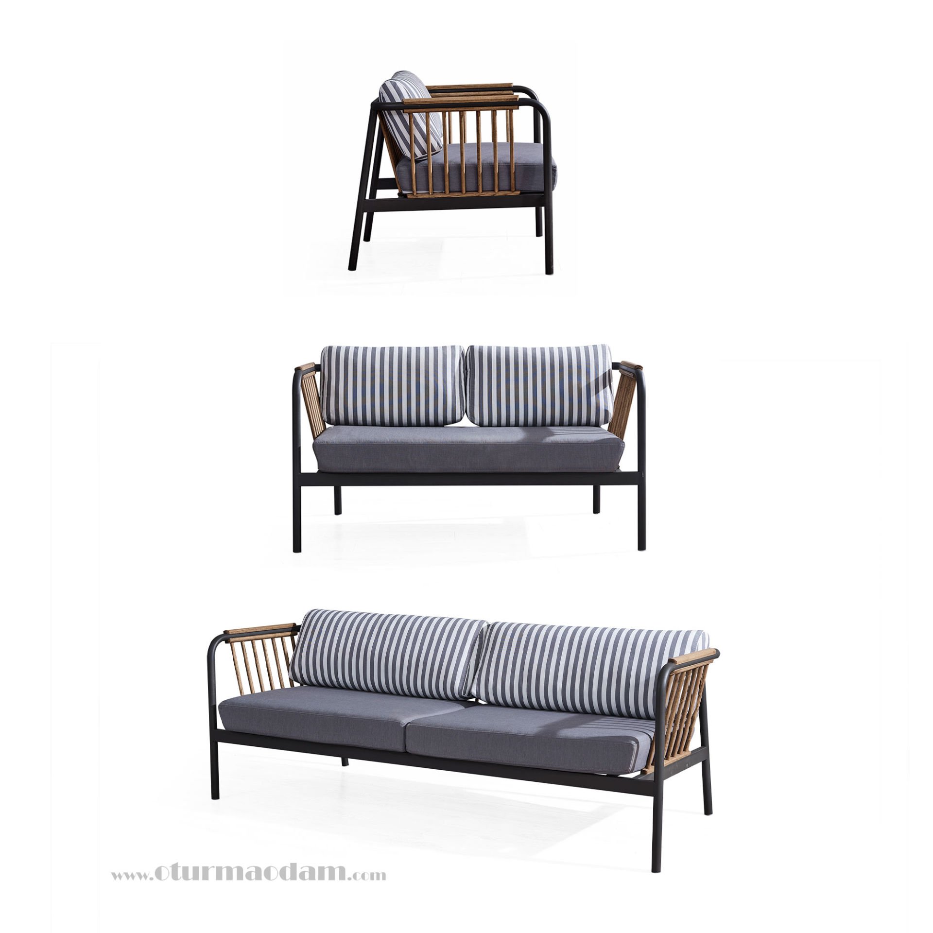 Gri Dış Mekan Koltuğu