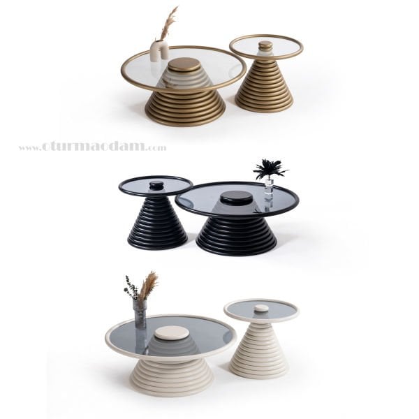 Pirinç Halka Orta Sehpa