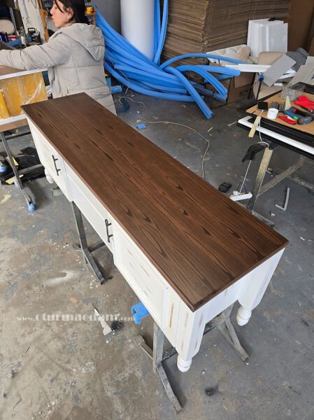 Beyaz Misket Tv Sehpası