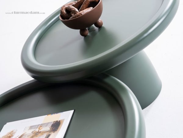 Yeşil Mantar Sehpa Seti