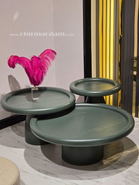 Yeşil Mantar Sehpa Seti