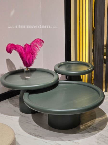 Yeşil Mantar Sehpa Seti