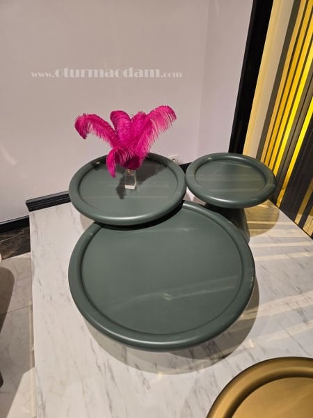 Yeşil Mantar Sehpa Seti