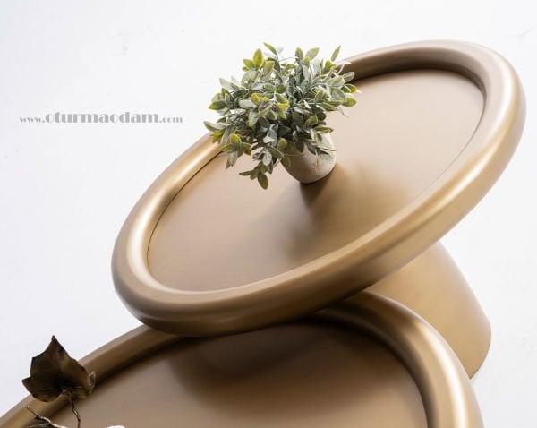 Pirinç Mantar Sehpa Seti