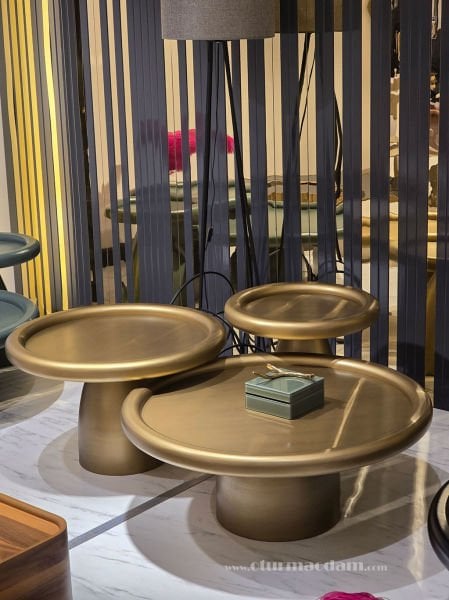 Pirinç Mantar Sehpa Seti