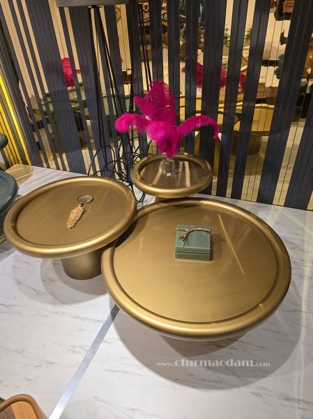 Pirinç Mantar Sehpa Seti