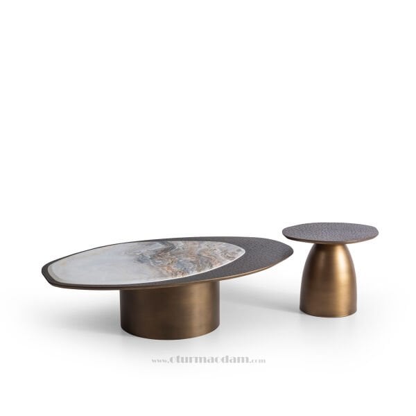 Gümüş Yaprak Sehpa