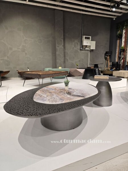 Gümüş Yaprak Sehpa